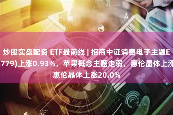 炒股实盘配资 ETF最前线 | 招商中证消费电子主题ETF(159779)上涨0.93%，苹果概念主题走弱，惠伦晶体上涨20.0%