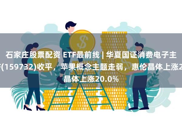 石家庄股票配资 ETF最前线 | 华夏国证消费电子主题ETF(159732)收平，苹果概念主题走弱，惠伦晶体上涨20.0%