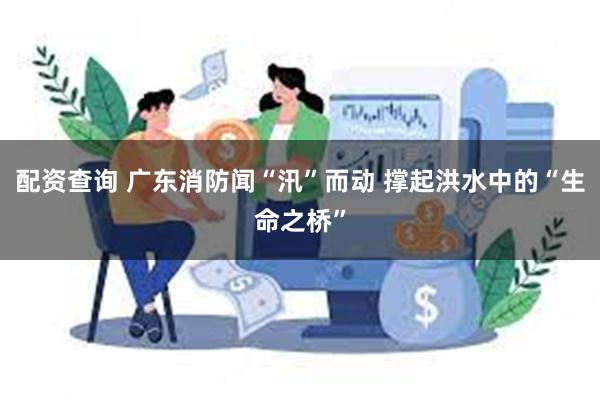 配资查询 广东消防闻“汛”而动 撑起洪水中的“生命之桥”