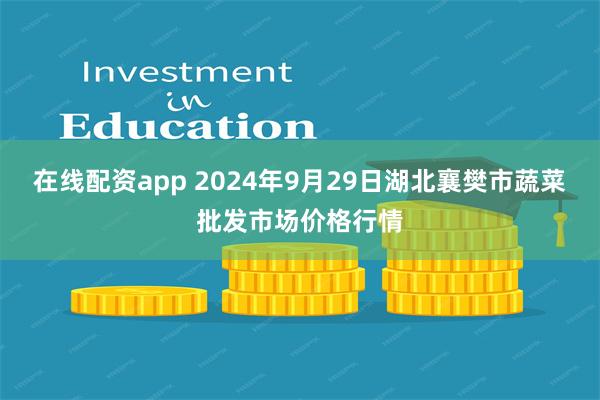 在线配资app 2024年9月29日湖北襄樊市蔬菜批发市场价格行情