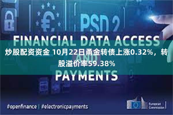 炒股配资资金 10月22日甬金转债上涨0.32%，转股溢价率59.38%