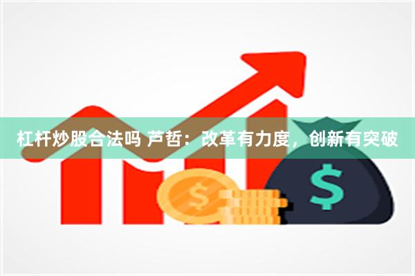 杠杆炒股合法吗 芦哲：改革有力度，创新有突破